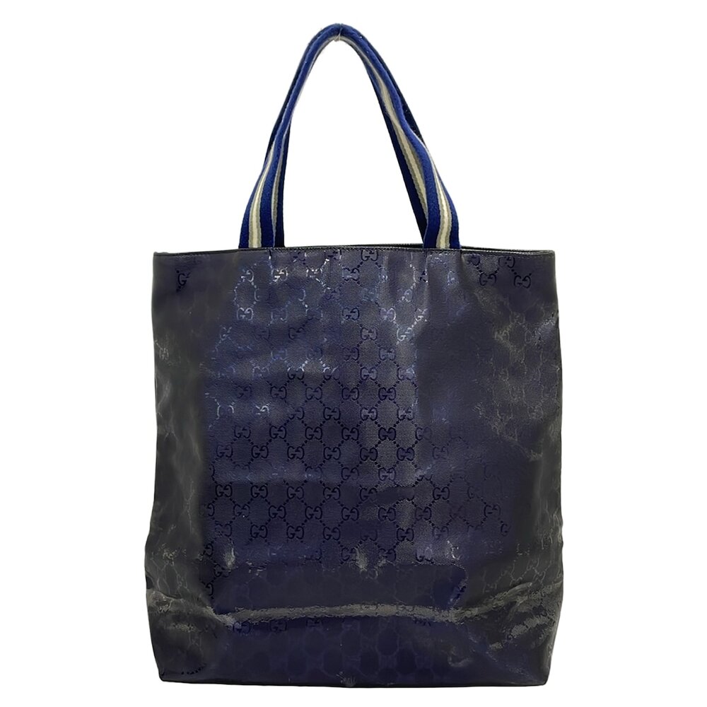 Gucci Imprime Tote Bag 337906 Dark Navy Gray Cream